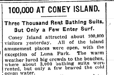 Illustration for article titled Did You Know: Coney Island Visitors Used to Rent Their Bathing Suits